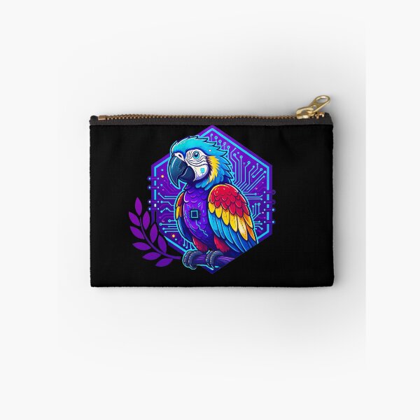Item preview, Cyber Parrot Tech Art - Futuristic Neon Circuit Macaw Illustration designed and sold by AbulailArt.