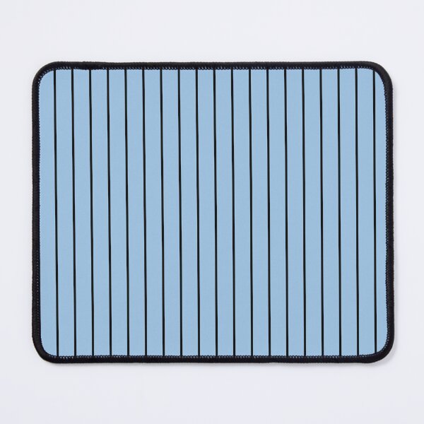 Item preview, Baby Blue And Black Pinstripe Pattern designed and sold by pattern-archive.