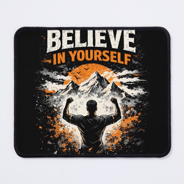 Item preview, Believe In Yourself Motivational Graphic Design designed and sold by DAXIFY.