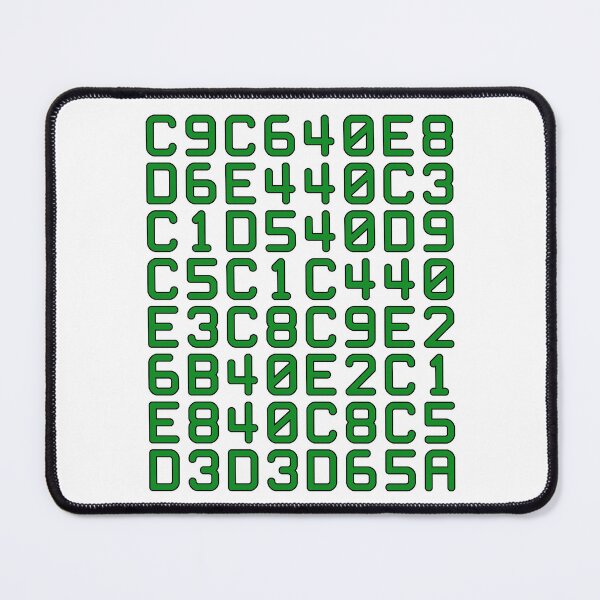 Item preview, hexadecimal computer code - if you can read this say hello (green) designed and sold by bravoalpha.