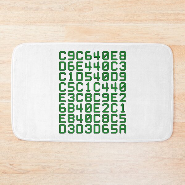 Item preview, hexadecimal computer code - if you can read this say hello (green) designed and sold by bravoalpha.