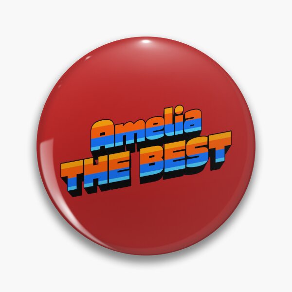 Item preview, Amelia The Best - Retro 60s Sunset Aesthetic Typography designed and sold by infinitearte.