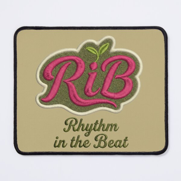 Item preview, RiB Cactus Rose Script Embroidered Texture Logo designed and sold by Rib-Brand.