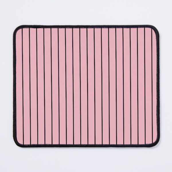 Item preview, Blush And Black Pinstripe Pattern designed and sold by pattern-archive.