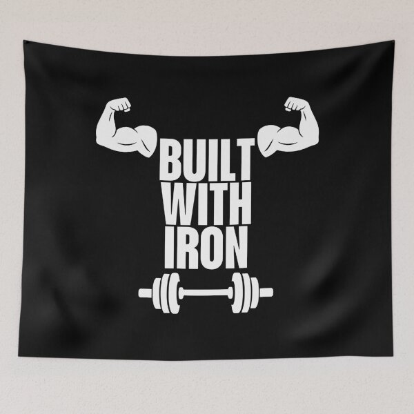 Item preview, Built With Iron Gym Workout designed and sold by HYPNK.