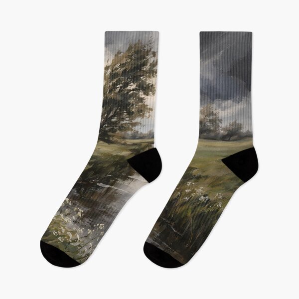 Item preview, Stormy Landscape with Windy Trees designed and sold by cuprum.