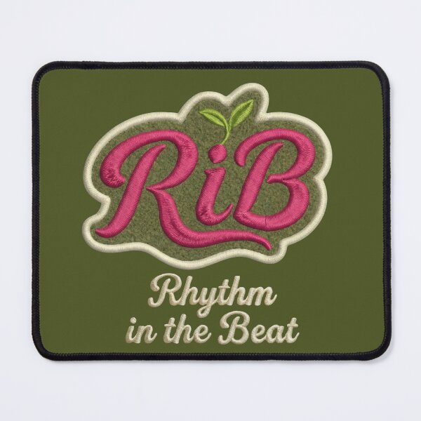 Item preview, RiB Cactus Rose Script Embroidered Texture Logo designed and sold by Rib-Brand.