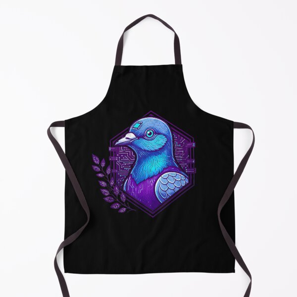 Item preview, Cyber Pigeon Tech Art - Futuristic Neon Circuit Dove Illustration designed and sold by AbulailArt.