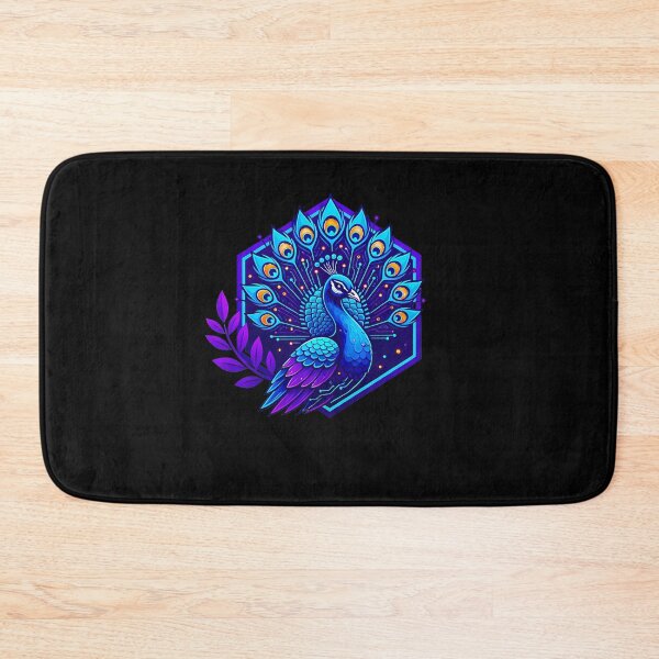 Item preview, Cyber Peacock Tech Art - Futuristic Neon Circuit Bird Illustration designed and sold by AbulailArt.