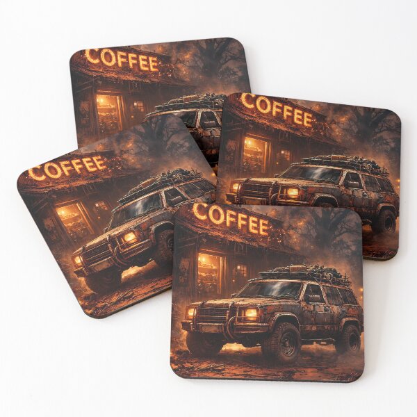 Item preview, Post Apocalyptic Truck Cinematic Poster Wasteland Survival Scene designed and sold by BorgSpareParts.
