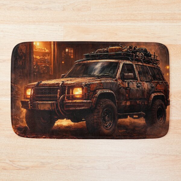 Item preview, Post Apocalyptic Truck Cinematic Poster Wasteland Survival Scene designed and sold by BorgSpareParts.