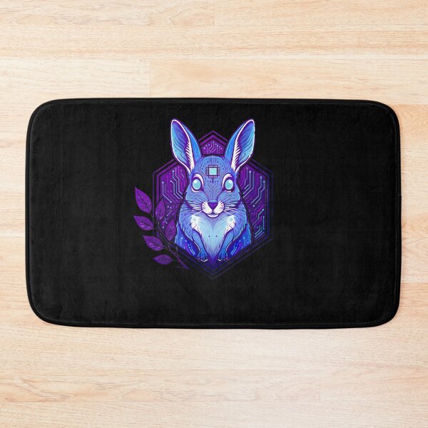 Item preview, Cyber Jerboa Tech Art - Futuristic Neon Circuit Desert Rodent Illustration designed and sold by AbulailArt.
