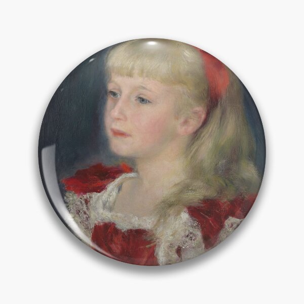 Item preview, Miss Grimprel With the Red Ribbon by Pierre-Auguste Renoir: Impressionist Portrait Poster designed and sold by artofuniverse.