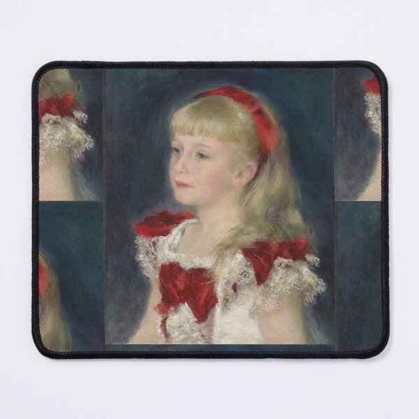 Item preview, Miss Grimprel With the Red Ribbon by Pierre-Auguste Renoir: Impressionist Portrait Poster designed and sold by artofuniverse.