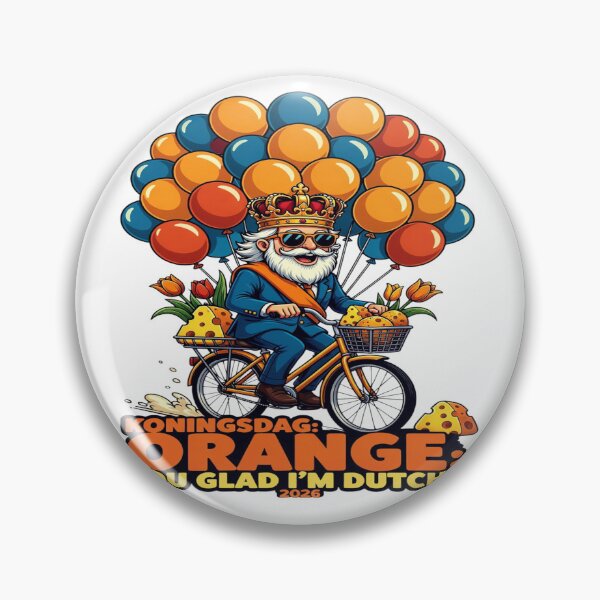 Item preview, Koningsdag Orange You Glad I’m Dutch Funny Shirt 2026 | Koningsdag Party Tee | Netherlands King’s Day Bicycle & Crown Design designed and sold by Sushikidsntod.
