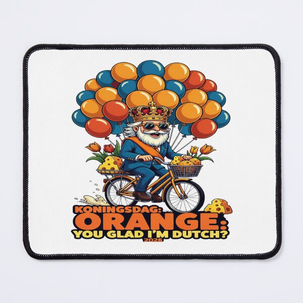 Item preview, Koningsdag Orange You Glad I’m Dutch Funny Shirt 2026 | Koningsdag Party Tee | Netherlands King’s Day Bicycle & Crown Design designed and sold by Sushikidsntod.