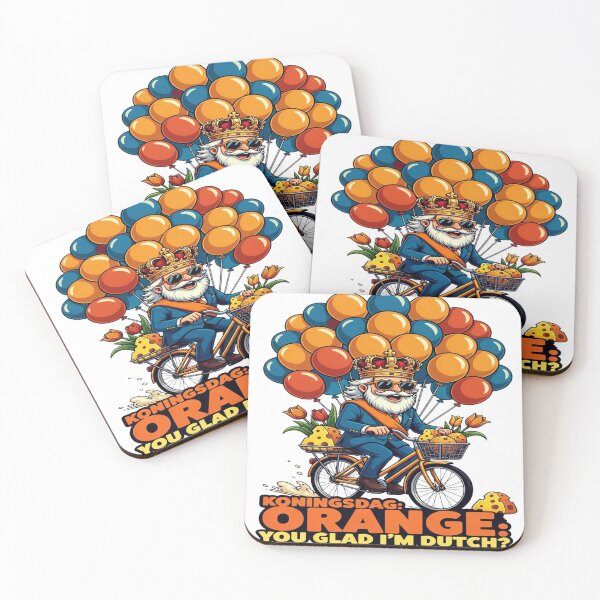 Item preview, Koningsdag Orange You Glad I’m Dutch Funny Shirt 2026 | Koningsdag Party Tee | Netherlands King’s Day Bicycle & Crown Design designed and sold by Sushikidsntoddlers.