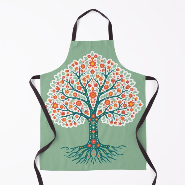 Item preview, Floral Folk Art Tree of Life Symbol – Scandinavian Folk Art by heidiannemorris © designed and sold by FOLK ART FUSION by heidiannemorris.