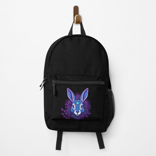 Item preview, Cyber Rabbit Tech Art - Futuristic Neon Circuit Hare Illustration designed and sold by AbulailArt.