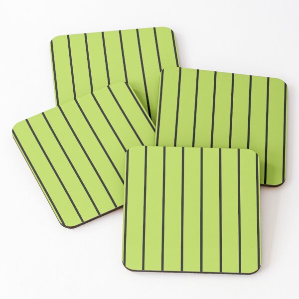 Item preview, Lime And Black Pinstripe Pattern designed and sold by pattern-archive.