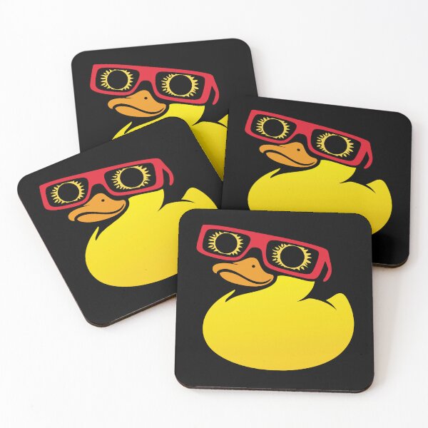 Item preview, Duck with Glasses to View the Solar Eclipse - Total Eclipse designed and sold by charlypicazo.