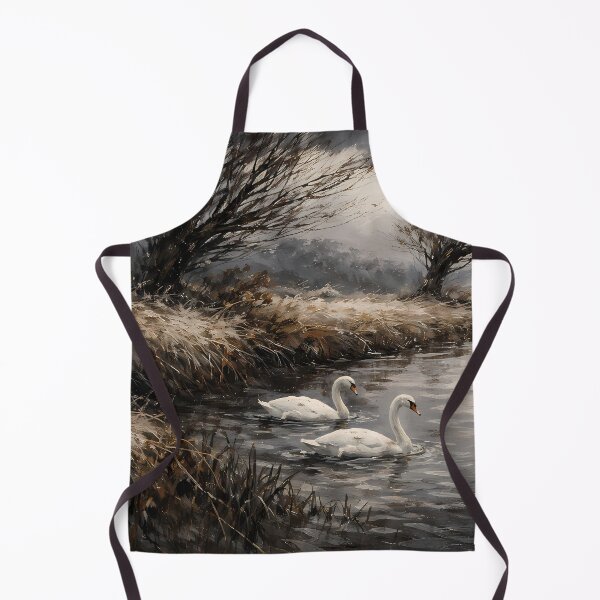 Item preview, Serene Swans in a Tranquil Stream designed and sold by cuprum.