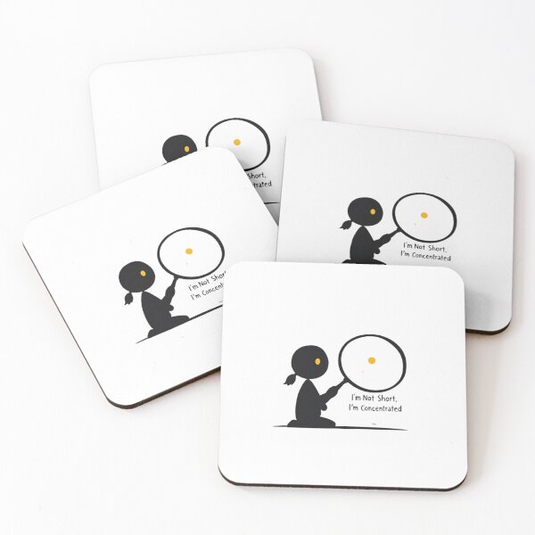 Item preview, I’m Not Short, I’m Concentrated – Funny Cute Minimalist Cartoon Design designed and sold by Colorfulsigns.