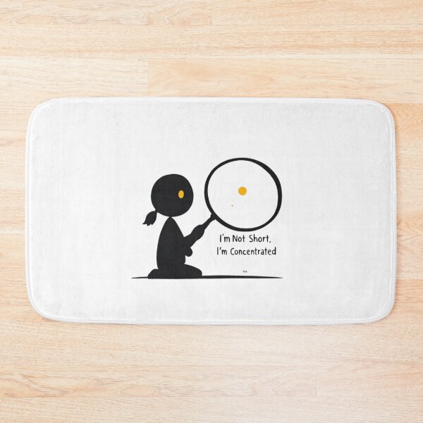 Item preview, I’m Not Short, I’m Concentrated – Funny Cute Minimalist Cartoon Design designed and sold by Colorfulsigns.