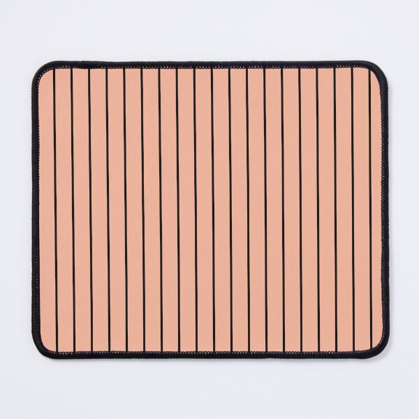 Item preview, Peach And Black Pinstripe Pattern designed and sold by pattern-archive.