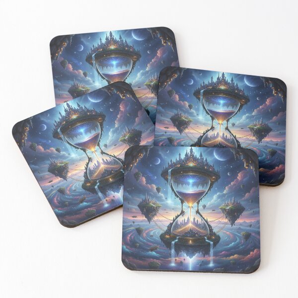 Item preview, Floating citadel hourglass fantasy designed and sold by Krfto.
