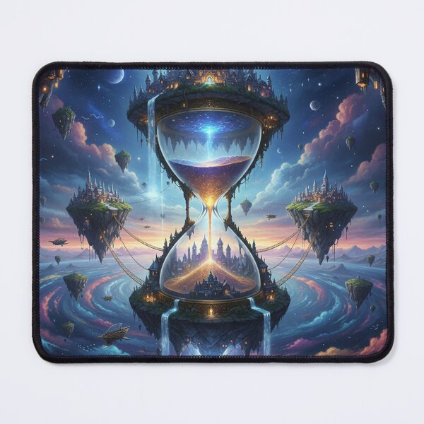 Item preview, Floating citadel hourglass fantasy designed and sold by Krfto.
