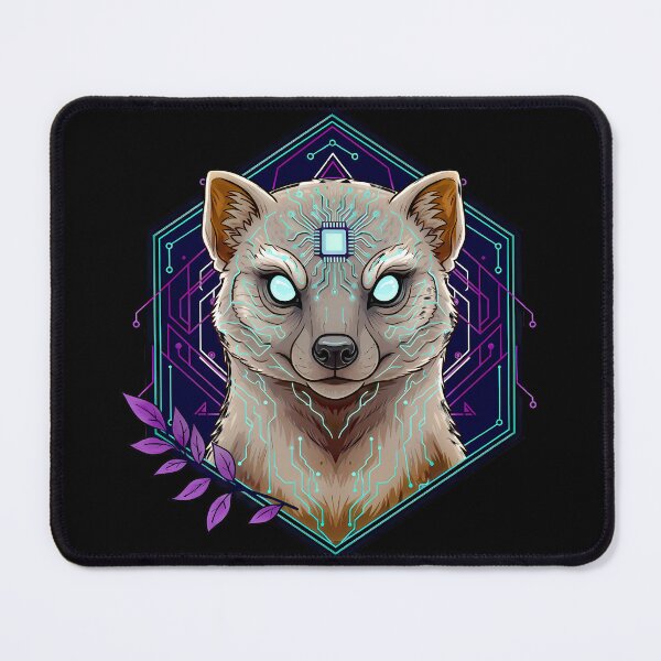 Item preview, Cyber Mongoose Tech Art - Futuristic Neon Circuit Mongoose Illustration designed and sold by AbulailArt.