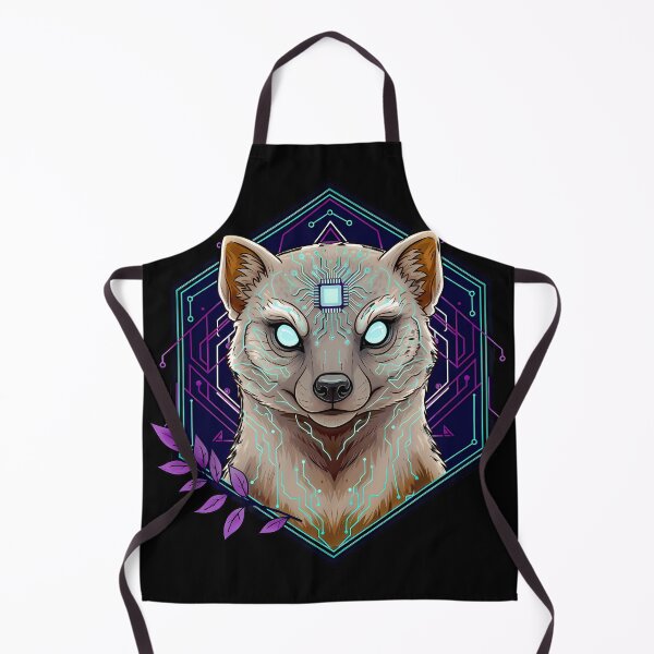 Item preview, Cyber Mongoose Tech Art - Futuristic Neon Circuit Mongoose Illustration designed and sold by AbulailArt.