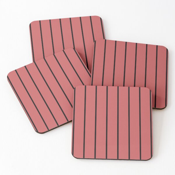 Item preview, Pastel Red And Black Pinstripe Pattern designed and sold by pattern-archive.