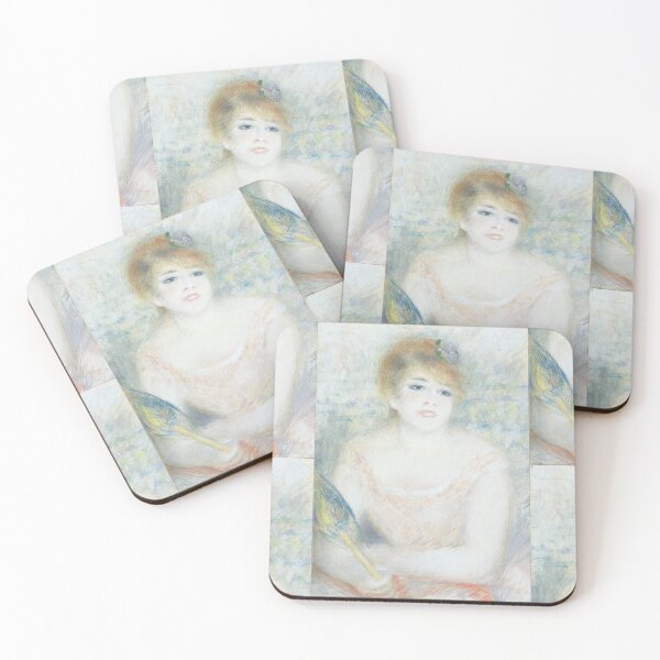 Item preview, Mlle Jeanne Samary by Pierre-Auguste Renoir: Romantic Impressionist Portrait Poster designed and sold by artofuniverse.