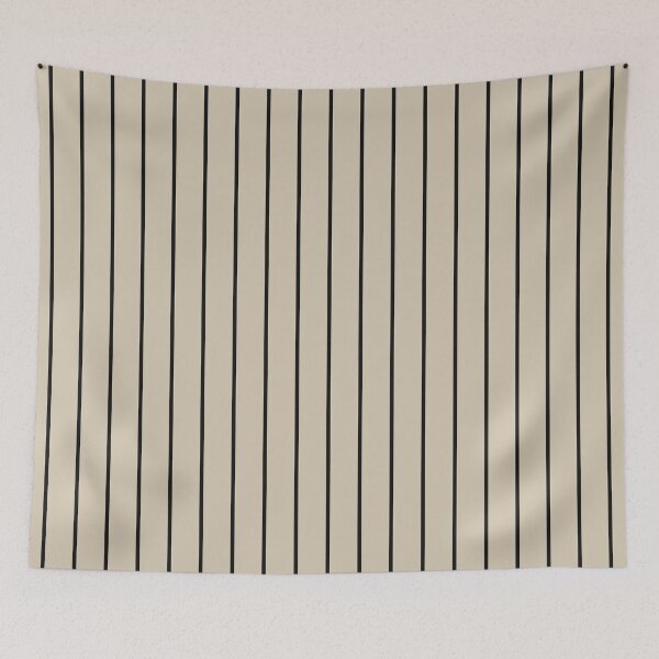 Item preview, Sand And Black Pinstripe Pattern designed and sold by pattern-archive.