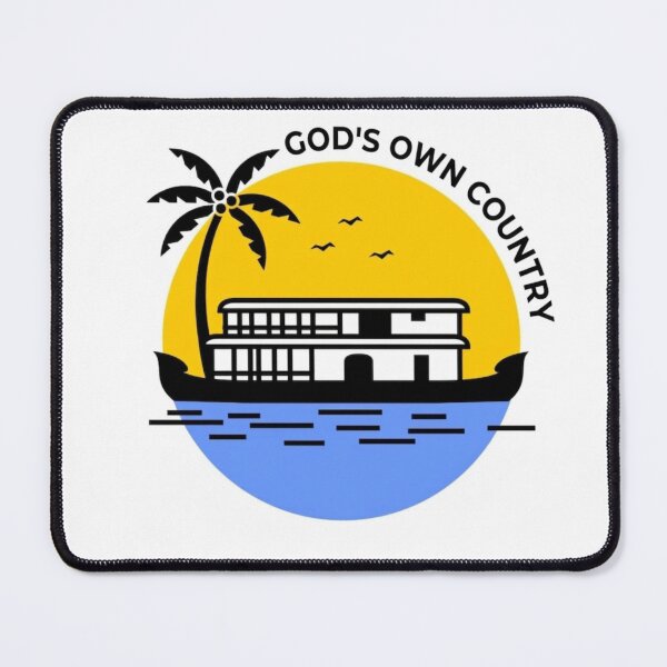 Item preview, Kerala Backwaters Minimal Line Art – God’s Own Country Aesthetic designed and sold by RushVibeWear.