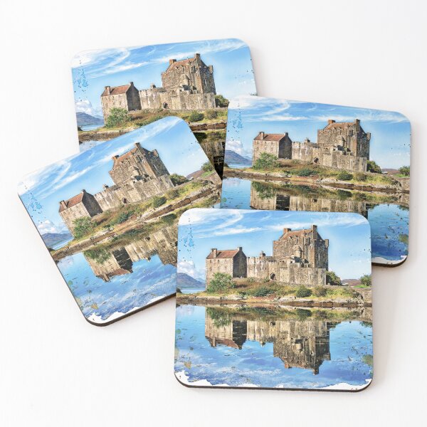Item preview, Watercolour illustration of Eilean Donan Castle, Scotland designed and sold by davidelder.