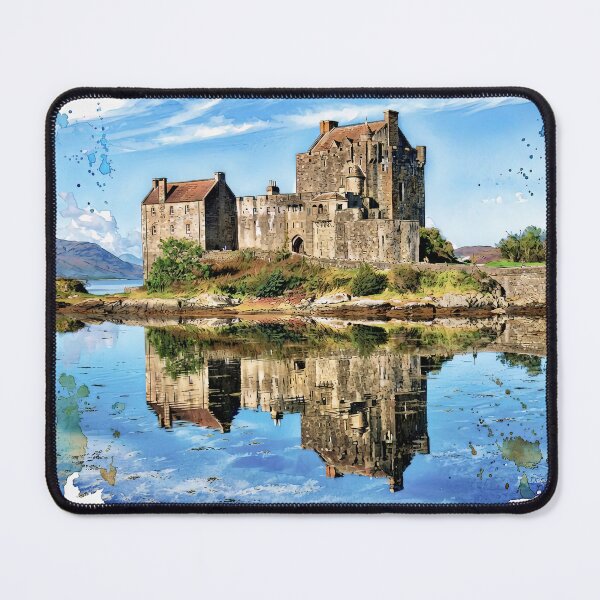 Item preview, Watercolour illustration of Eilean Donan Castle, Scotland designed and sold by davidelder.