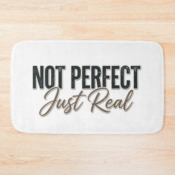 Item preview, Not Perfect Just Real Typography Design | Real Life Quote Aesthetic | Self Love Motivation Sticker designed and sold by Velmora Studio.