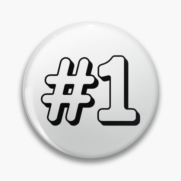 Item preview, Number One #1 Bold Minimal Winner Champion Typography designed and sold by LV-creator.