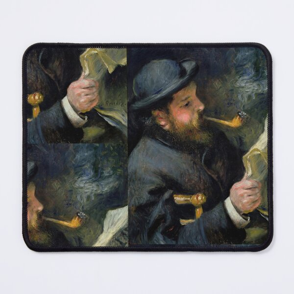 Item preview, Monet That Reads by Pierre-Auguste Renoir: Moody Impressionist Portrait Poster designed and sold by artofuniverse.