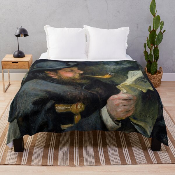 Item preview, Monet That Reads by Pierre-Auguste Renoir: Moody Impressionist Portrait Poster designed and sold by artofuniverse.