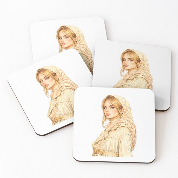 Item preview, Modern Modest Beauty – Stylish Hijab Portrait Art designed and sold by BlackMEMORIES.