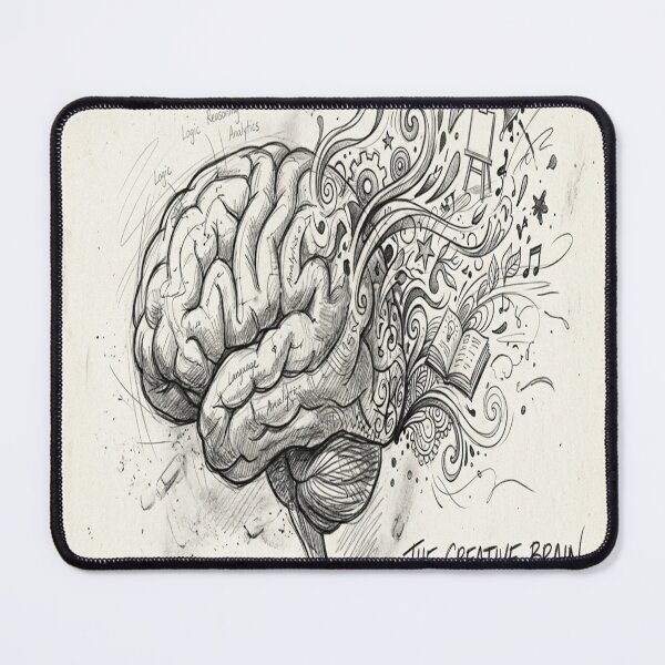 Item preview, The Creative Brain - Artistic Human Anatomy Illustration designed and sold by Super beautiful art.