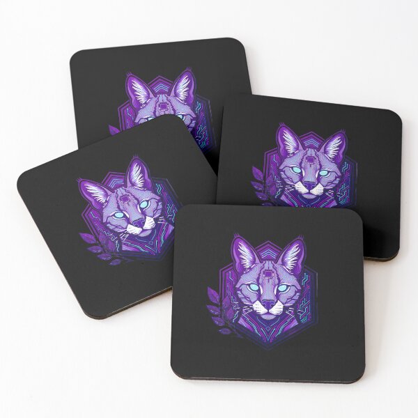 Item preview, Cyber Serval Tech Art - Futuristic Neon Circuit Wild Cat Illustration designed and sold by AbulailArt.