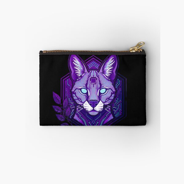 Item preview, Cyber Serval Tech Art - Futuristic Neon Circuit Wild Cat Illustration designed and sold by AbulailArt.