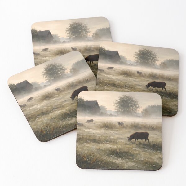 Item preview, Morning Mist on Pasture designed and sold by cuprum.