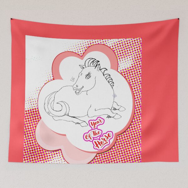 Item preview, Year Of The Horse - Sweet Pony Horse (Original Drawing by ACCI) designed and sold by VanyssaGraphics.