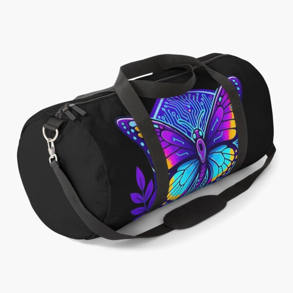 Item preview, Cyber Butterfly Tech Art - Futuristic Neon Circuit Insect Illustration designed and sold by AbulailArt.